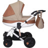Коляска детская одноместная 2 в 1 SIGER Marco, бежевый/т.кирпичный KLS0022